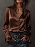 Button Up Flounce Sleeve Shirt STYLE SOURCE