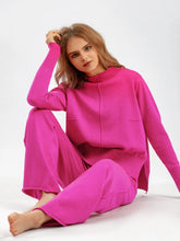 Basic Bae Mock Neck Long Sleeve Top and Pants Sweater Set STYLE SOURCE