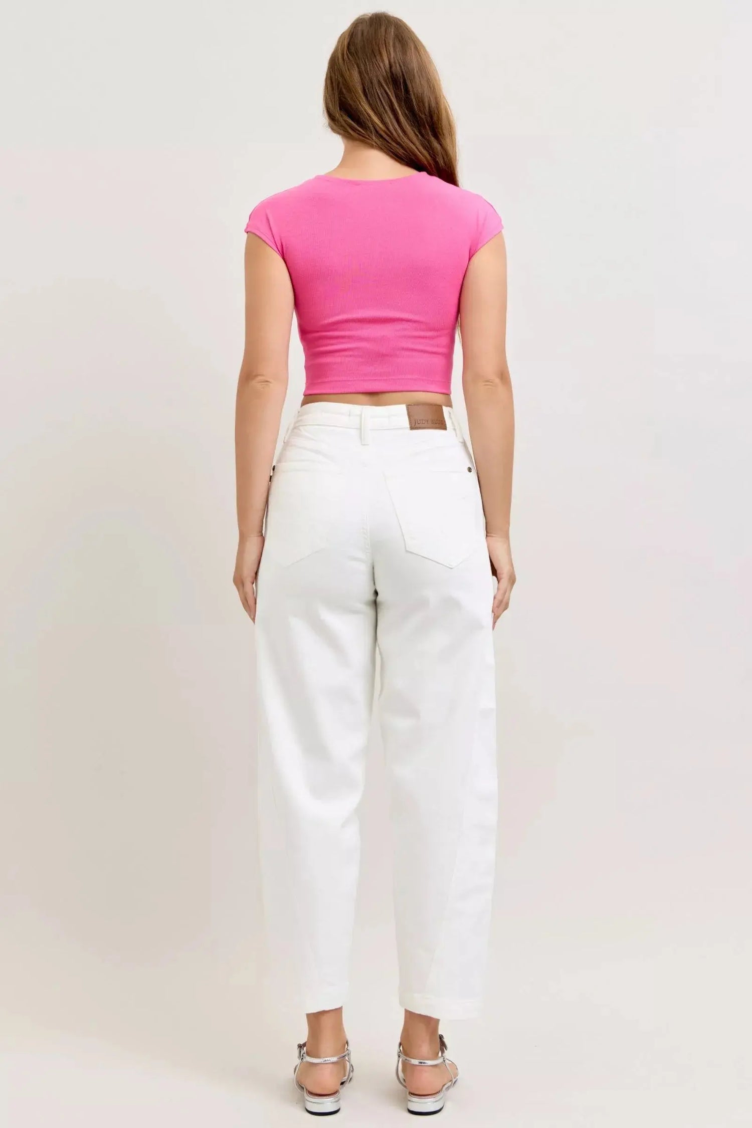 Judy Blue High-Waisted Rigid Magic Panel Barrel Jeans STYLE SOURCE