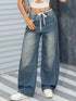 Vintage Wash Wide Leg Jeans STYLE SOURCE
