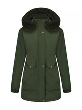 Full Size Fur Hooded Warm Winter Parka Outerwear Plus Size STYLE SOURCE