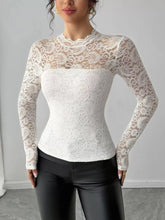 Lace Long Sleeve Top STYLE SOURCE