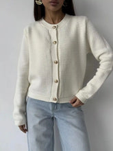Button Up Texture Knit Cardigan STYLE SOURCE