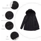 Full Size Fur Hooded Warm Winter Parka Outerwear Plus Size STYLE SOURCE