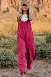 Double Take  V-Neck Sleeveless Jumpsuit with Pocket STYLE SOURCE