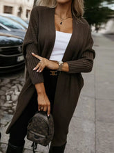Open Front Longline Knit Cardigan STYLE SOURCE