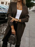 Open Front Longline Knit Cardigan STYLE SOURCE