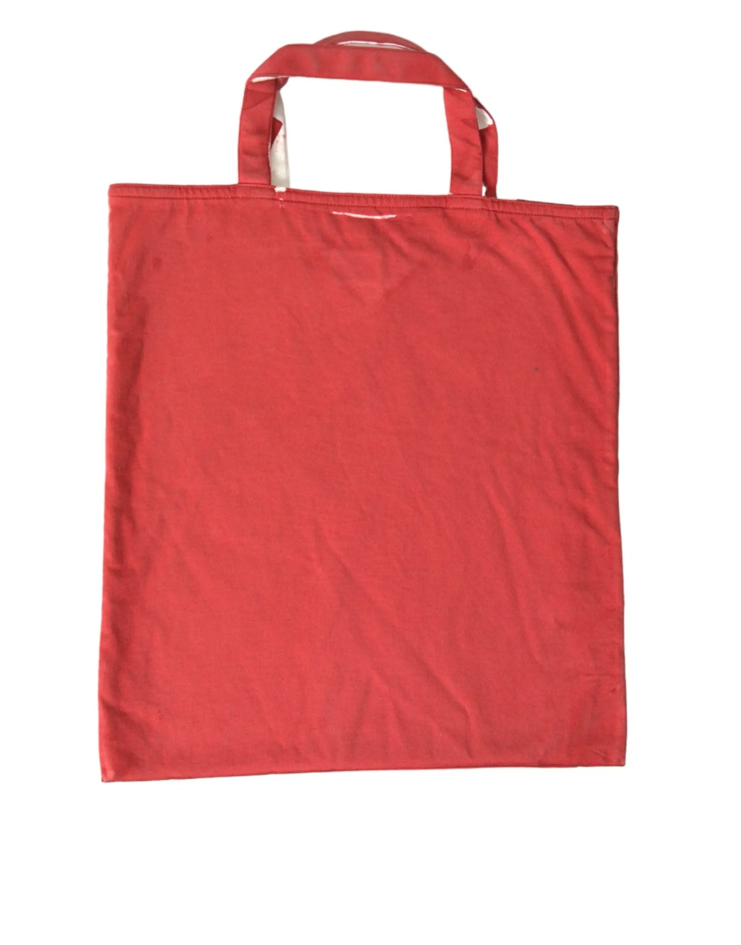 Prada Red Jersey Fabric Logo Shoulder Shopping Tote Bag STYLE SOURCE