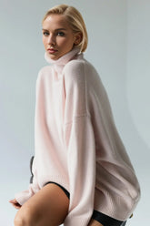 Basic Bae Turtleneck Dropped Shoulder Long Sleeve Sweater STYLE SOURCE