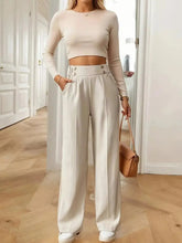 Full Size High-Waisted Wide-Leg Pants Plus Size STYLE SOURCE