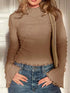 Lettuce Edge Flare Sleeve Top STYLE SOURCE