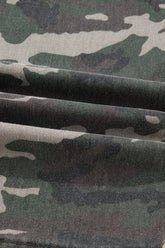 Camo Denim Cargo Wide Leg Pants STYLE SOURCE