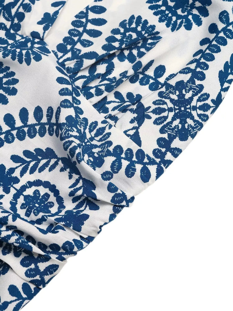 Printed Halter Neck Maxi Dress STYLE SOURCE