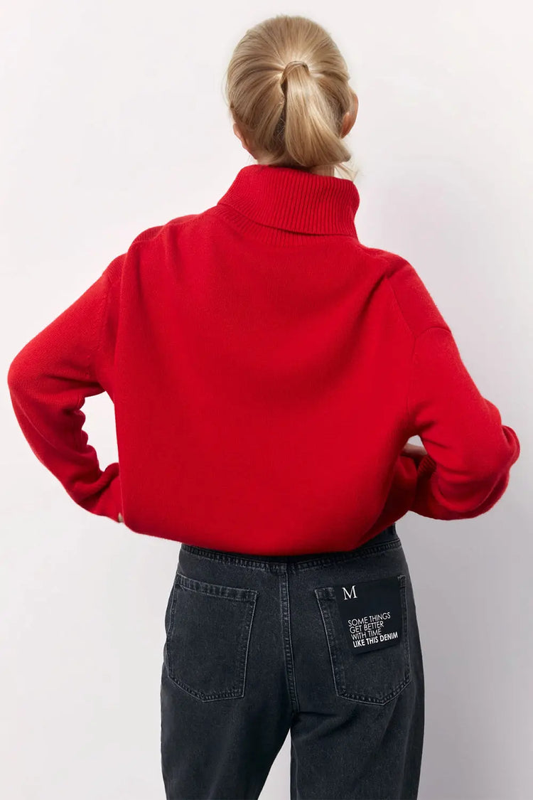 Basic Bae Turtleneck Long Sleeve Dropped Shoulder Sweater STYLE SOURCE