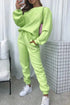 Round Neck Sweatshirt and Joggers Set STYLE SOURCE