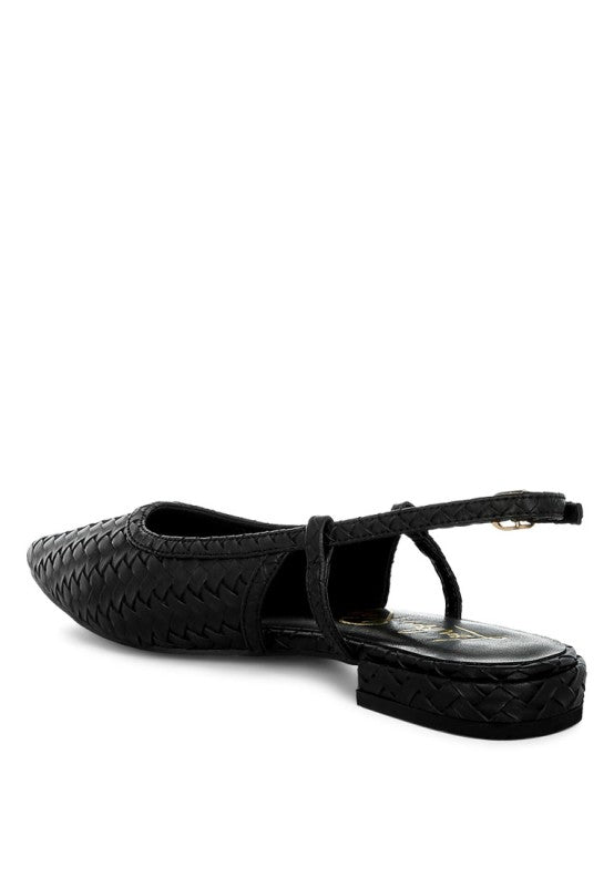 Kurina Woven Slingback Sandals STYLE SOURCE