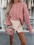 Openwork Round Neck Sweater STYLE SOURCE