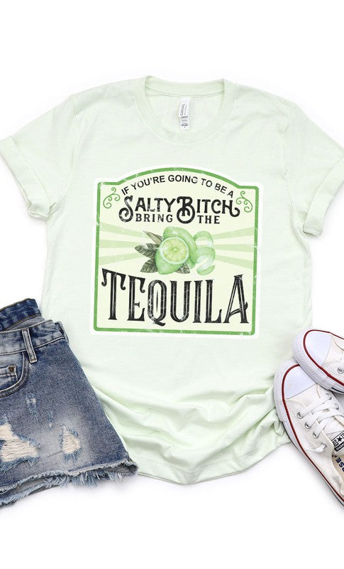 Salty Bitch Tequila Graphic Tee STYLE SOURCE