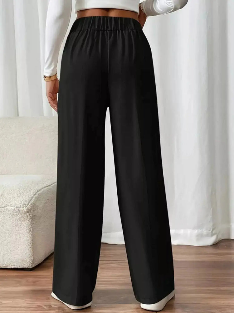 Full Size High-Waisted Wide-Leg Pants Plus Size STYLE SOURCE