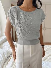 Flower One Shoulder Sweater STYLE SOURCE