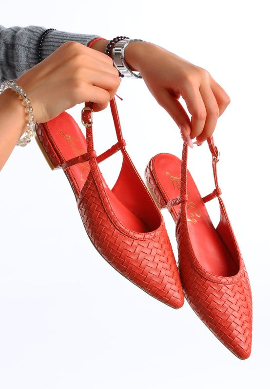 Kurina Woven Slingback Sandals STYLE SOURCE