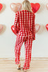 Christmas Plaid Contrast Trim Pajama Set STYLE SOURCE