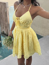 Textured Halter Neck Mini Dress STYLE SOURCE