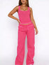 Scoop Neck Tank Top and Drawstring Pants Set STYLE SOURCE