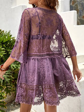 Lace Detail Plunge Cover-Up Dress STYLE SOURCE