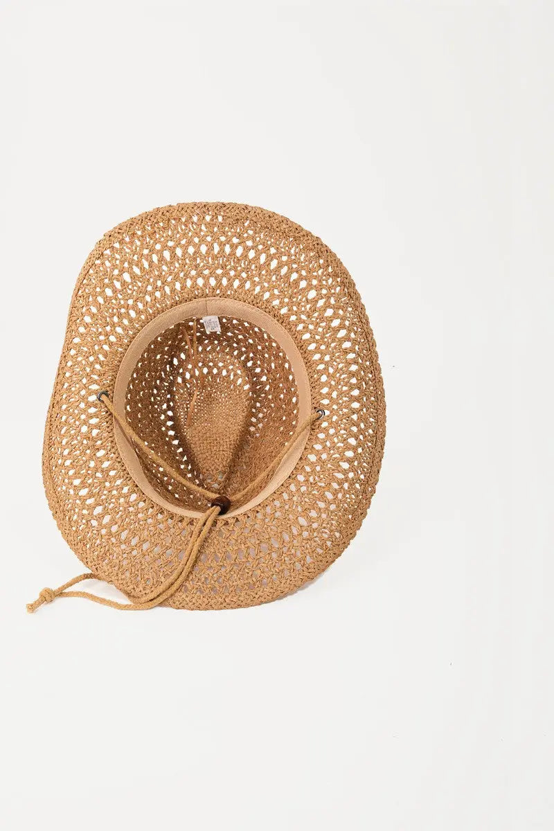 Fame Rope Strap Straw Braided Hat STYLE SOURCE