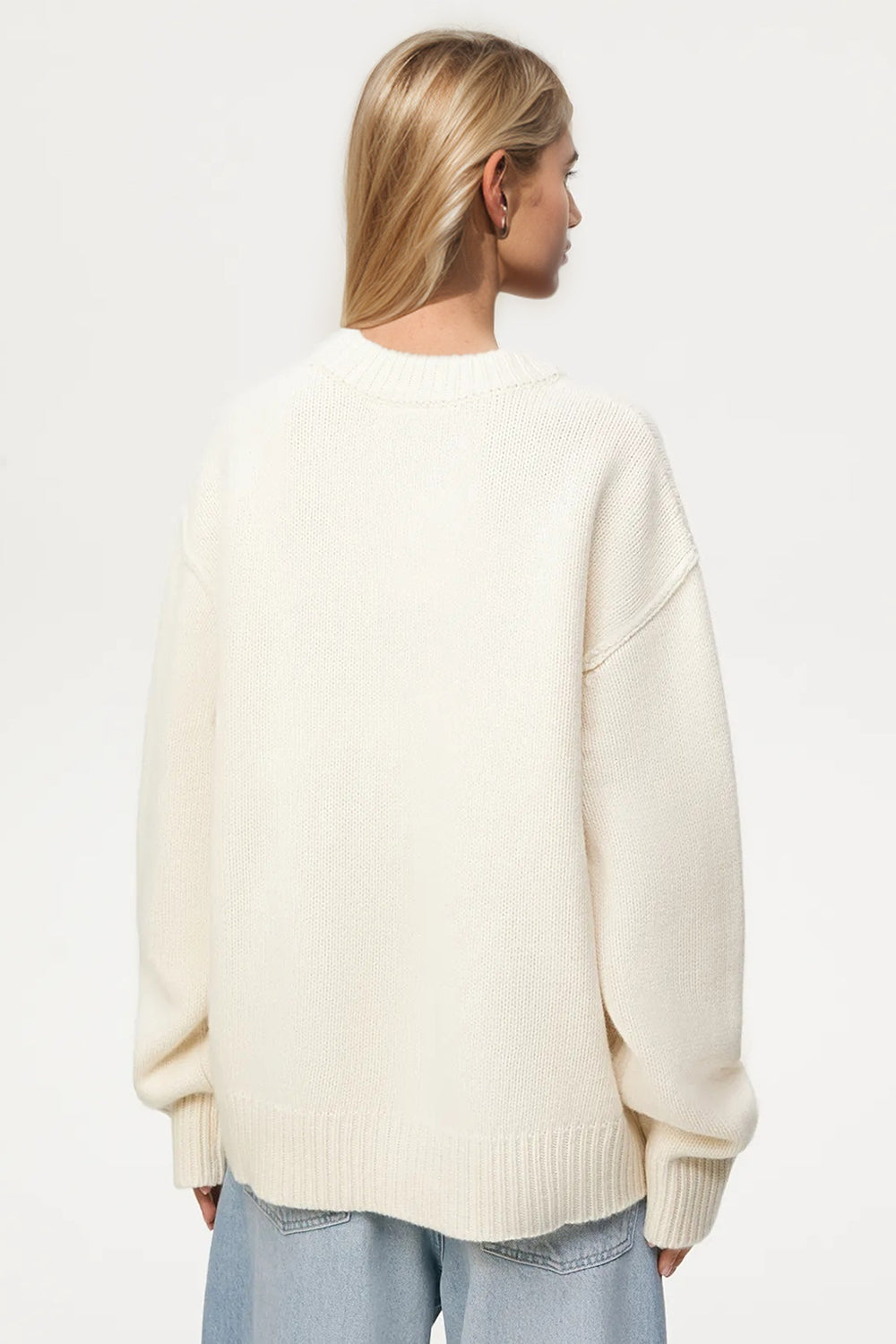 Basic Bae Round Neck Dropped Shoulder Sweater STYLE SOURCE