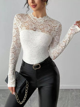 Lace Long Sleeve Top STYLE SOURCE