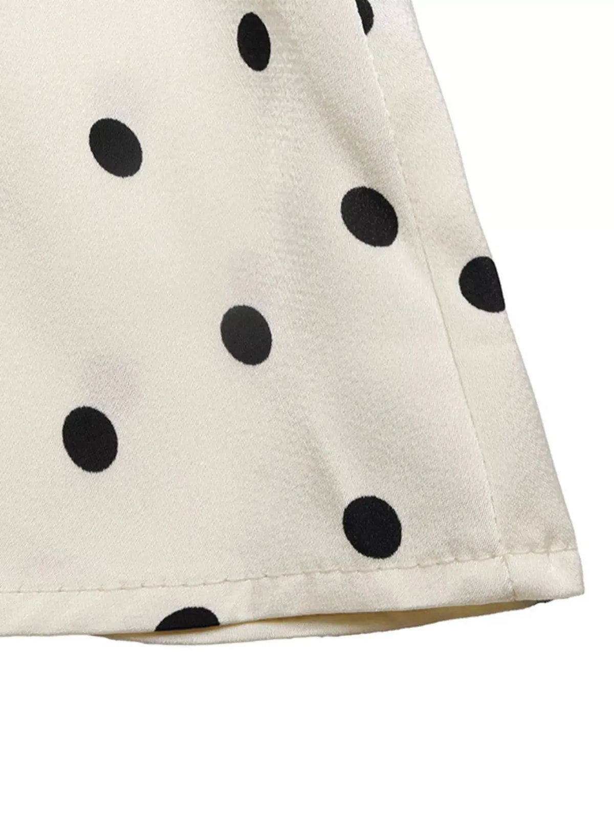 Apricot Polka Dot Sleeveless Peplum Blouse STYLE SOURCE
