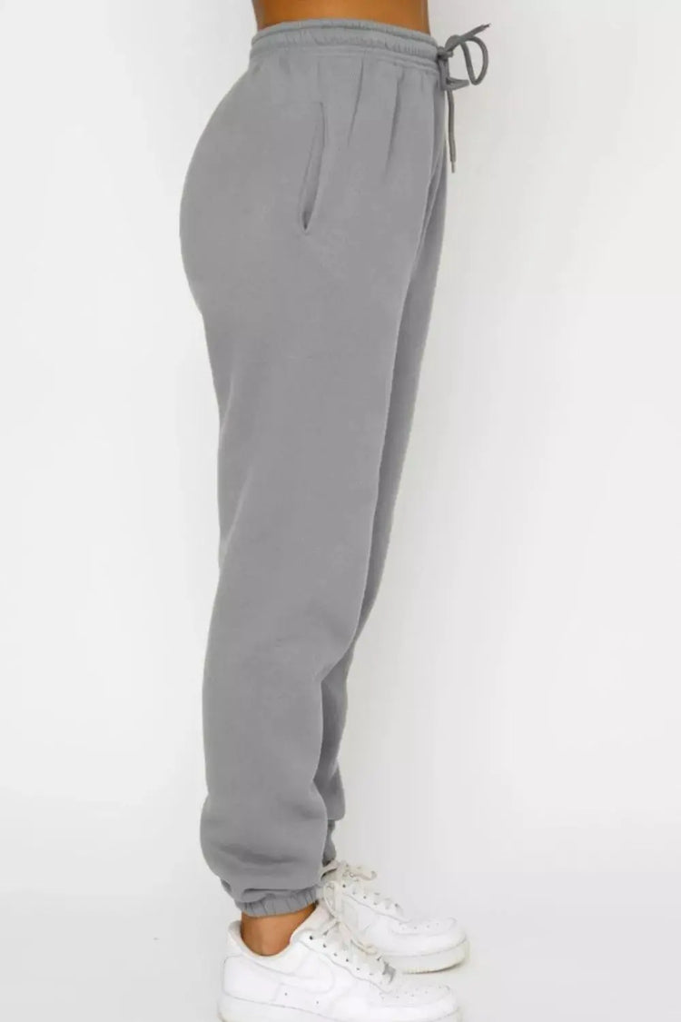 Round Neck Sweatshirt and Joggers Set STYLE SOURCE