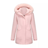 Full Size Fur Hooded Warm Winter Parka Outerwear Plus Size STYLE SOURCE