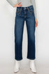 AT1029STD - High Rise Ankle Straight Jeans - Weste STYLE SOURCE