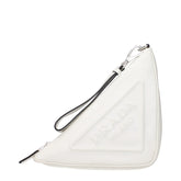 Prada White Leather Clutch Bag STYLE SOURCE