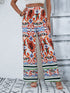 Printed High-Rise Wide Leg Pants STYLE SOURCE