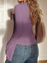 Lettuce Edge Flare Sleeve Top STYLE SOURCE