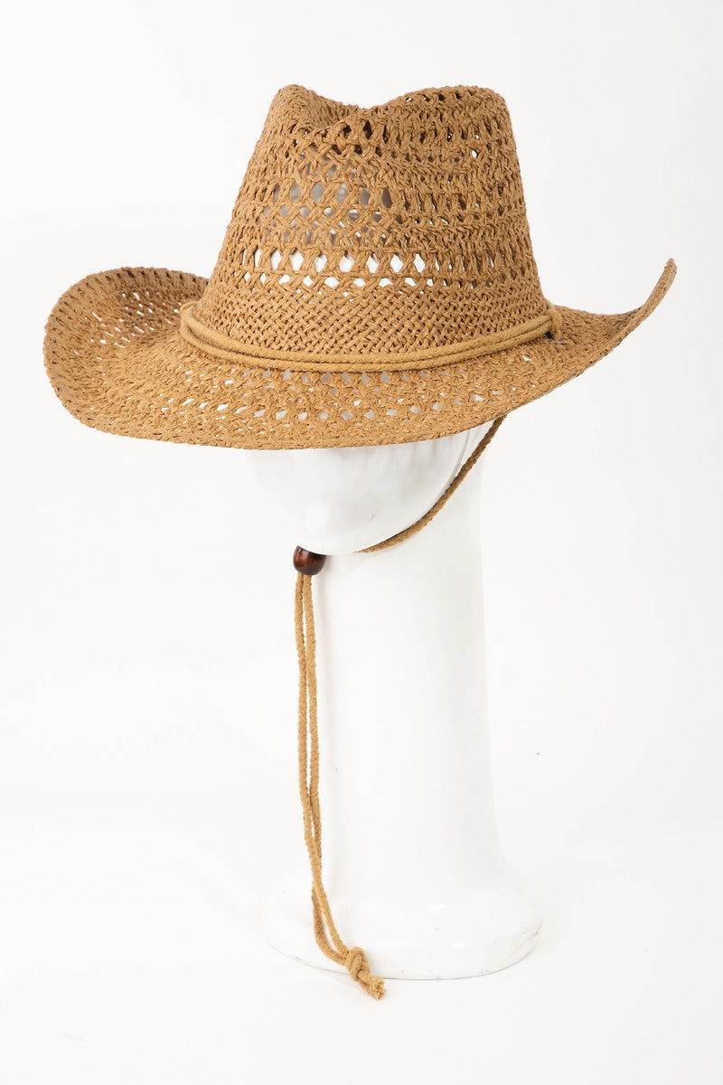 Fame Rope Strap Straw Braided Hat STYLE SOURCE