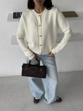 Button Up Texture Knit Cardigan STYLE SOURCE
