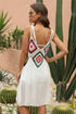 Geometric V-Neck Spaghetti Strap Cover Up Dress STYLE SOURCE