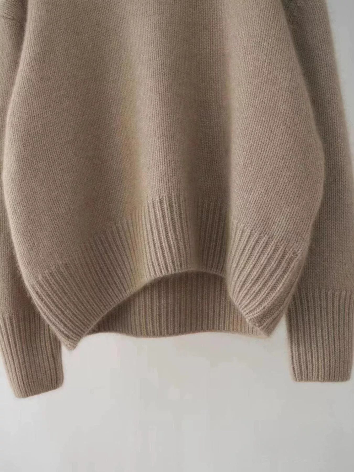 Turtleneck Dropped Shoulder Sweater STYLE SOURCE