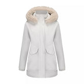 Full Size Fur Hooded Warm Winter Parka Outerwear Plus Size STYLE SOURCE