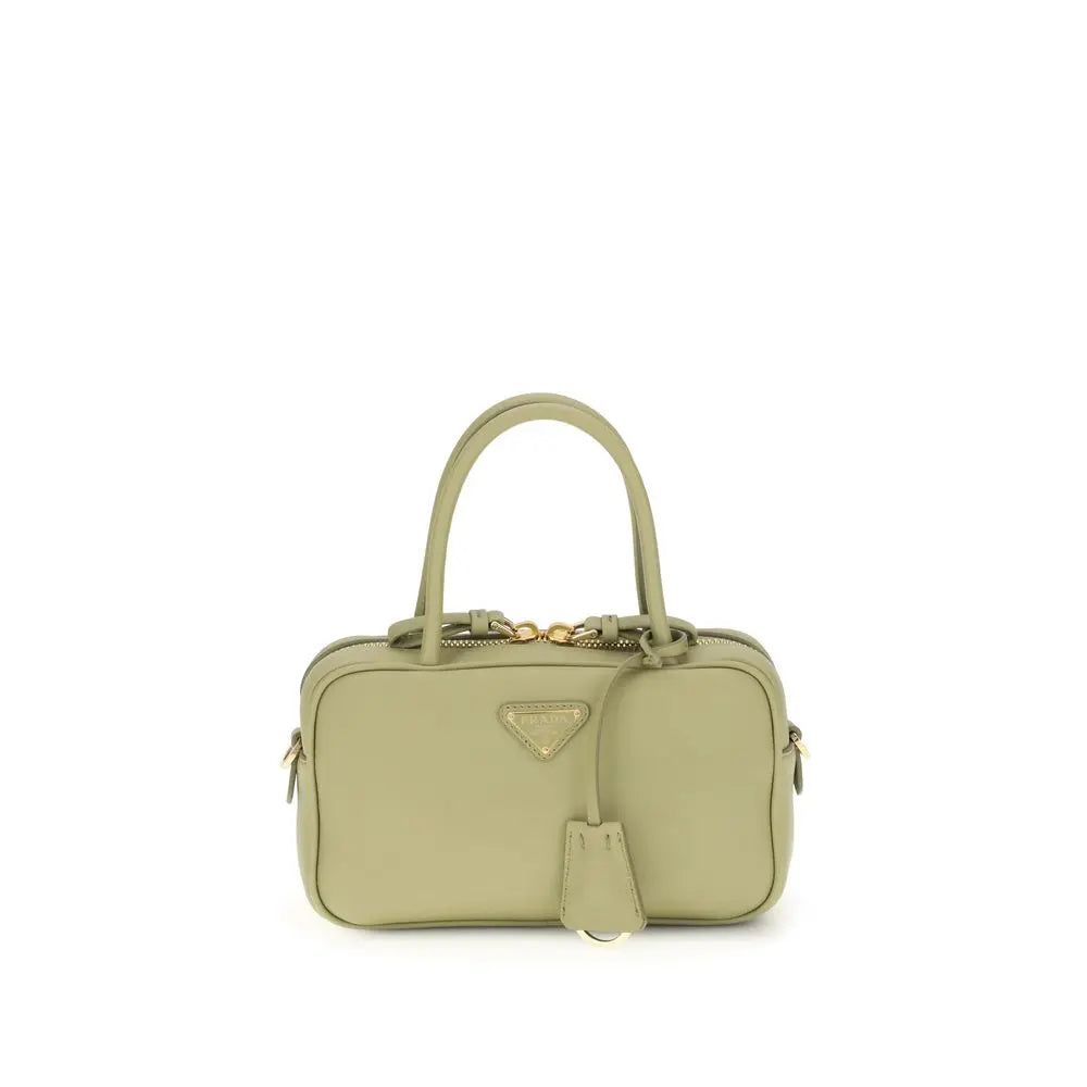 Prada Bicolor Calf Leather Bos Taurus Handbag Prada