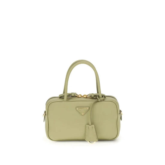 Prada Bicolor Calf Leather Bos Taurus Handbag Prada