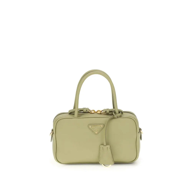 Prada Bicolor Calf Leather Bos Taurus Handbag Prada