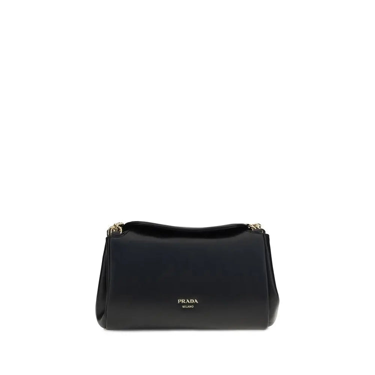 Prada Black Calf Leather Bos Taurus Shoulder Bag Prada
