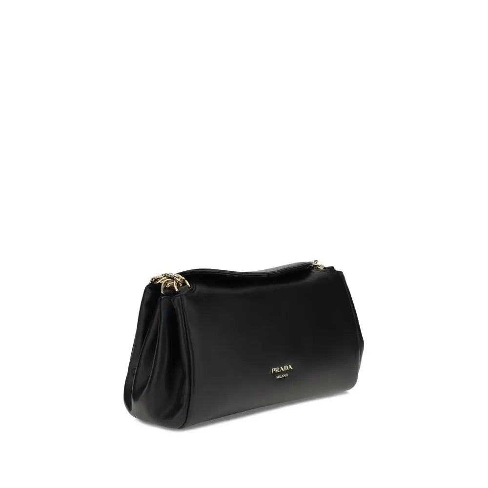 Prada Black Calf Leather Bos Taurus Shoulder Bag Prada