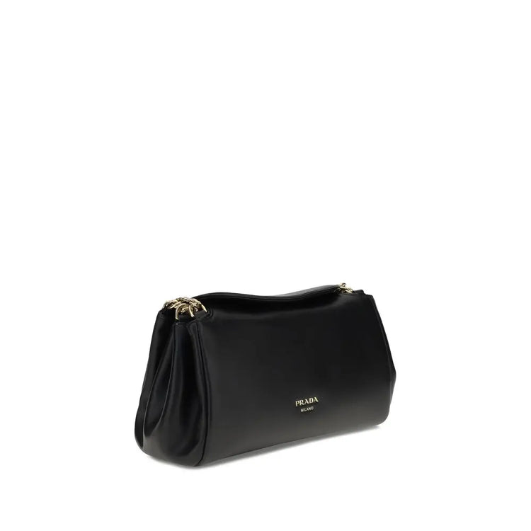 Prada Black Calf Leather Bos Taurus Shoulder Bag Prada